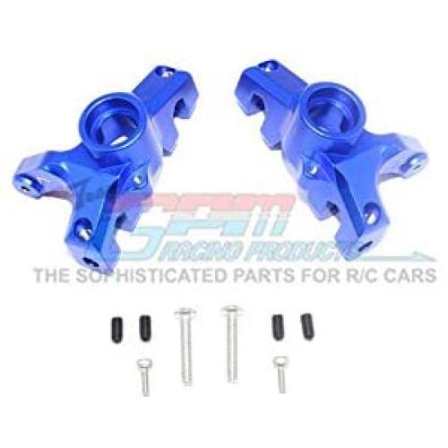 GPM Losi 1/10 Rock Rey 4WD Rock Racer (LOS03009) Upgrade Parts Aluminum Front Knuckle Arms - 1Pr Set Blue