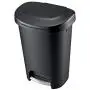 Rubbermaid Step-On Lid Trash Can for Home, Kitchen, and Bathroom Garbage, 13 Gallon, Black Rubbermaid Step-On Lid Trash Can for Home, Kitchen, and Bathroom Garbage, 13 Gallon, Black