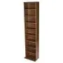 Atlantic Herrin Adjustable Media Cabinet - Holds 261CD, 114DV, 132 Games PN74736249 in Textured Chestnut