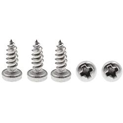 TOUHIA #2 x 1/4'' Pan Head Sheet Metal Screws, Phillips Drive, Full Thread, Stainless Steel 18-8, Bright Finish, Self-Tapping - Pack of 100