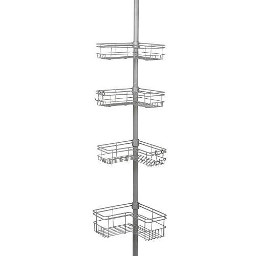 Zenna Home 2159NN Tension Pole Shower Caddy, Satin Nickel Zenna Home 2159NN Tension Pole Shower Caddy, Satin Nickel