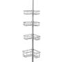 Zenna Home 2159NN Tension Pole Shower Caddy, Satin Nickel Zenna Home 2159NN Tension Pole Shower Caddy, Satin Nickel
