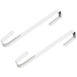 Anapoliz Wreath Hooks Door Hanger for Bathroom Bedroom, Coats, Towels Metal Home Display Holiday Front Door Special Elegant Unique Design | Premium Sturdy Metal (2 Piece, White)