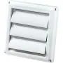 Deflecto Supurr-Vent Louvered Outdoor Dryer Vent Cover, White, 4'' Hood -#1
