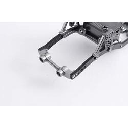 RZXYL Carbon Fiber and Metal Crawler RC Car Chassis Frame Kit for Axial SCX10 / D90 1/10 Scale RC Model Crawler