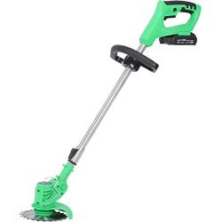 MOCOHANA 21V Cordless Grass Trimmer with Steel Blades Mini Mower Weed Wacker Battery & Charger Included