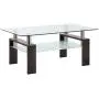Depointer Life Glass Coffee Table, Rectangle Coffee Table for Living Room Modern Side Coffee Table with Lower Shelf,Perfect for Living Room Conversation Leisure Occasions, Metal Leg,Brown Depointer Life Glass Coffee Table, Rectangle Coffee Table for Living Room Modern Side Coffee Table with Lower Shelf,Perfect for Living Room Conversation Leisure Occasions, Metal Leg,Brown