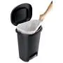 Rubbermaid Step-On Lid Trash Can for Home, Kitchen, and Bathroom Garbage, 13 Gallon, Black Rubbermaid Step-On Lid Trash Can for Home, Kitchen, and Bathroom Garbage, 13 Gallon, Black