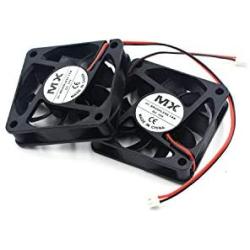 Karcy DC 12V Brushless Cooling Cooler Fan 2.4''x2.4''x0.6'' Heatsink Cooler Radiator for DIY 3D Printer Set of 2