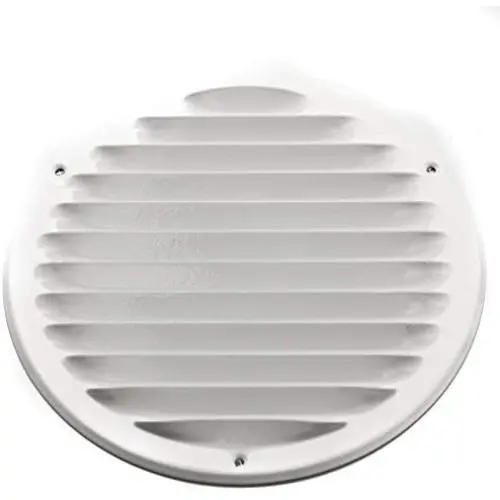 Vent Systems 6'' Soffit Vent Cover - White - Round Air Vent Louver - Grill Cover - Built-in Insect Screen - HVAC Vents for Bathroom, Home Office, Kitchen Vent Systems 6'' Soffit Vent Cover - White - Round Air Vent Louver - Grill Cover - Built-in Insect Screen - HVAC Vents for Bathroom, Home Office, Kitchen