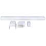 AC Parts 4'' W 14Ft L Decorative Wall A/C PVC Line Set Hide Cover Tubing Kit for Central Air Conditioner, HVAC Heat Pump, Ductless Mini Split 7,000-24,000 BTU Units