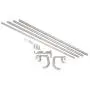 Umbra Twilight Double Curtain Rod Set – Wrap Around Design is Ideal for Blackout or Room Darkening Panels, 88-144 Inch (224-366cm), Nickel Umbra Twilight Double Curtain Rod Set – Wrap Around Design is Ideal for Blackout or Room Darkening Panels, 88-144 Inch (224-366cm), Nickel