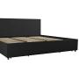 Novogratz Kelly Upholstered Storage Platform Bed - King (Dark Gray Linen)