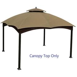 ALISUN Replacement Canopy Top for Lowes 10 x 12 Gazebo #TPGAZ17-002C (Golden Brown Canopy Top Only)