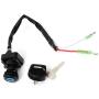 TUPARTS Ignition Key Switch set 2 Pin connector KAWASAKI BAYOU 300 KLF300 1988-2004 mini ATVs quad bike go kart parts electric atv ignition switch
