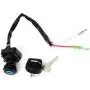 TUPARTS Ignition Key Switch set 2 Pin connector KAWASAKI BAYOU 300 KLF300 1988-2004 mini ATVs quad bike go kart parts electric atv ignition switch