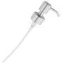 Stainless Steel Replacement Lotion Pump Parts, 28-400 (6 pack); Silver-Colored Brushed Metal Soap Dispensers Fit Standard 8oz / 16oz Boston Round 28/400 Neck Bottles