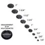 Red Hound Auto 50 Piece Flush Mount Black Hole Plug Assortment for Auto Body and Sheet Metal Assorted Sizes for 1/4, 3/8, 1/2, 3/4, 1, 1-1/4, 1-1/2, 1-3/4 and 2 Inch Holes