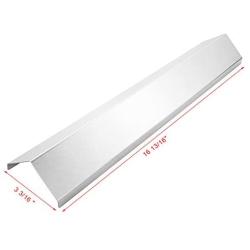 Uniflasy Gas Grill Burner Tube Pipe, Heat Shield Plate Tent/Burner Cover, Crossover/Carry Over Channel Replacement Parts Kit for Brinkmann 810-1750-S, 810-1751-S, 810-3551-0 Gas Grills