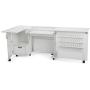Arrow K8411 Wallaby II Kangaroo Sewing, Cutting, Quilting, Crafting Cabinet and Table, Includes Storage and Airlift, Portable with Wheels White Ash Finish