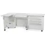 Arrow K8411 Wallaby II Kangaroo Sewing, Cutting, Quilting, Crafting Cabinet and Table, Includes Storage and Airlift, Portable with Wheels White Ash Finish