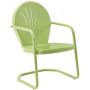 Crosley Furniture KO10004KL Griffith 3-Piece Retro Metal Outdoor Seating Set with 2 Chairs and Side Table, Key Lime