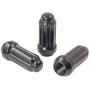 14x1.5 Lug Nuts Set Black Spline - Cone Seat - Dual Hex Key Wheel Lug Nut M14x1.50 (24, Black)