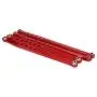 Machined Metal Front & Rear Suspension Links Linkage Rod for AXIAL SCX10 Electric 4WD Jeep Wrangler 4-Pack RC Car Hop-up Parts (Red)