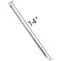 HuanX35 Knitting Needle Set Stainless Steel Hollow Single Pointed Sweater Staight Needle Kit in Different Sizes(11pirs,22pcs,14 inches Length)