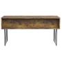 Analiese 4-Drawer Writing Desk Antique Nutmeg and Black