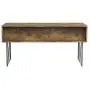 Analiese 4-Drawer Writing Desk Antique Nutmeg and Black Analiese 4-Drawer Writing Desk Antique Nutmeg and Black