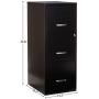 LLR18573 - Lorell SOHO 18 3-Drawer Vertical File