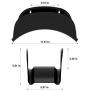 Gardzen Steel Wall-Mounted Heavy Duty Black Hose Bracket, Car Hose Holder, Carrier, Support for Garden Hose Hanger