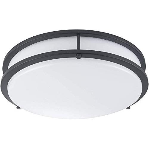LB72124 LED Flush Mount Ceiling Light, 16-Inch, Oil Rubbed Bronze, 23W (180W Equivalent) 1610 Lumens 3000K Warm White, ETL & DLC Listed, Energy Star, Dimmable