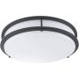 LB72124 LED Flush Mount Ceiling Light, 16-Inch, Oil Rubbed Bronze, 23W (180W Equivalent) 1610 Lumens 3000K Warm White, ETL & DLC Listed, Energy Star, Dimmable