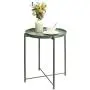 danpinera End Table, Side Table Metal Waterproof Small Circular Bedside Table with Round Removable Tray for Living Room Bedroom Bathroom Balcony and Office (Dark Green) danpinera End Table, Side Table Metal Waterproof Small Circular Bedside Table with Round Removable Tray for Living Room Bedroom Bathroom Balcony and Office (Dark Green)