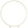 LANGXUN Φ8.5ft (2.6m) Large Size Golden Metal Round Balloon Arch kit Decoration, for Birthday Decoration, Wedding Decoration and Photo Background Decoration LANGXUN Φ8.5ft (2.6m) Large Size Golden Metal Round Balloon Arch kit Decoration, for Birthday Decoration, Wedding Decoration and Photo Background Decoration