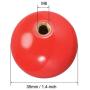 uxcell Joystick Ball Top Handle Rocker Round Head Arcade Fighting Game DIY Parts Replacement Red 2Pcs