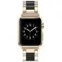 Wearlizer Compatible with Apple Watch Band 38mm 40mm for iWatch SE Womens Stainless Steel Wristbands Champagne Metal, Black Resin Replacement Classic Bracelet Clasp Series 6 5 4 3 2 1 Sport Wearlizer Compatible with Apple Watch Band 38mm 40mm for iWatch SE Womens Stainless Steel Wristbands Champagne Metal, Black Resin Replacement Classic Bracelet Clasp Series 6 5 4 3 2 1 Sport
