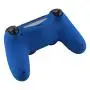 eXtremeRate Soft Touch Blue Back Housing Case Cover Bottom Shell, Game Improvement Replacement Parts for Playstation 4 PS4 Slim Pro Controller JDM-040, JDM-050 and JDM-055