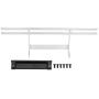 VGEBY RC Rear Bumper, Lightweight Metal Remote Control Vehicle Rear Bumper RC Upgrades Parts Replacement Accessories Fit for Traxxas TRX-4 G500 TRX-6 G63(Silver)
