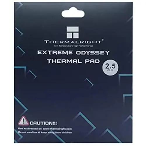 Thermalright Thermal Pad 12.8 W/mK, 120X120X2.5mm, Non Conductive Heat Resistance High Temperature Resistance, Silicone Thermal Pads for Laptop Heatsink/GPU/CPU/LED Cooler (2.5mm) Thermalright Thermal Pad 12.8 W/mK, 120X120X2.5mm, Non Conductive Heat Resistance High Temperature Resistance, Silicone Thermal Pads for Laptop Heatsink/GPU/CPU/LED Cooler (2.5mm)