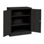 Sandusky Lee RTA7001-09 Black Steel SnapIt Counter Height Cabinet, 2 Adjustable Shelves, 42''Height x 36'' Width x 18'' Depth