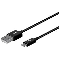 Monoprice USB-A to Micro B Cable - 6 Feet - Black, Polycarbonate Connector Heads, 2.4A, 22/30AWG - Select Series