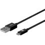 Monoprice USB-A to Micro B Cable - 6 Feet - Black, Polycarbonate Connector Heads, 2.4A, 22/30AWG - Select Series
