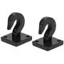 keenso 2PCS Metal Trailer Hook Parts Fit for SCX10 90046 Trx4 D90 1/10 RC Climbing Car Accessory( Black)