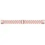 Compatible with Samsung Galaxy Fit SM-R370 Bands, Galaxy Fit Watch Band Solid Stainless Steel Metal Replacement Bracelet Strap for Galaxy Fit SM-R370 Smart Watch, Adjustable (Rosepink)