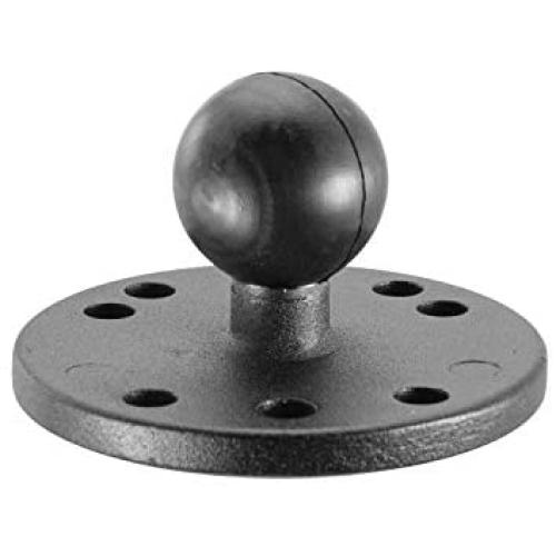 iBOLT 25mm / 1 inch Metal AMPS Round Adapter Plate for Industry Standard Dual Ball Socket mounting arms