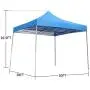 HYD-Parts Outdoor 10x10 Feet Pop Up Canopy Tent, for Party Wedding