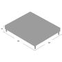 Classic Brands Claridge Upholstered Mattress Foundation | Platform Bed | Metal Frame with Wood Slat Support | Grey, Queen